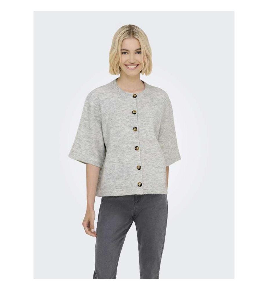 Cardigan en maille - Light & Gris & Melange