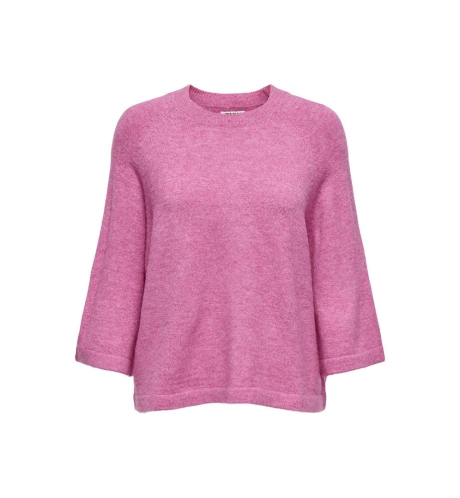 Pull Simoni 3/4 - Mélange rose phlox