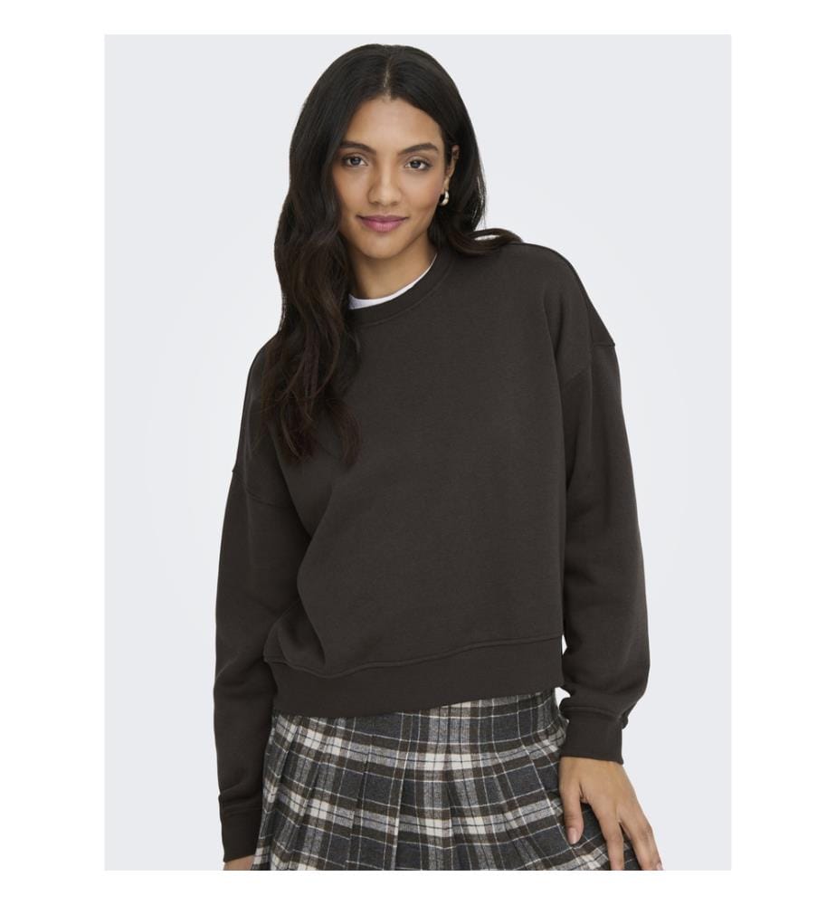 Sweat col rond Best - Chocolat