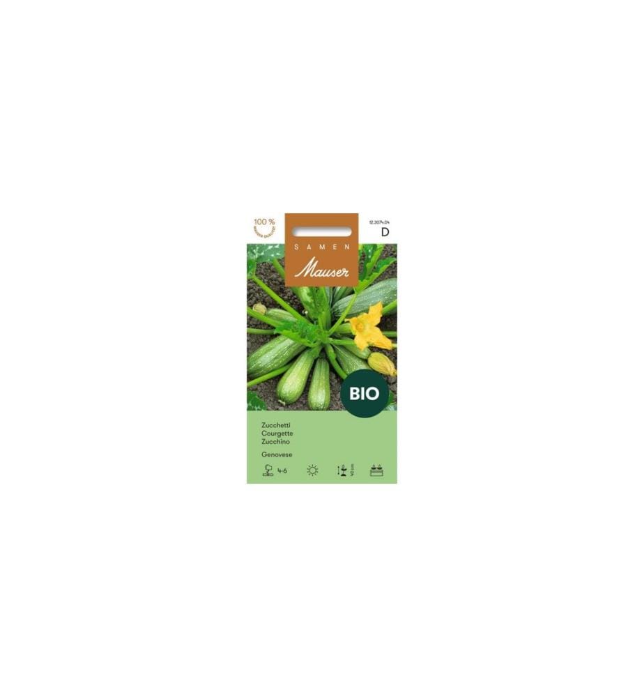 Samen Mauser Graines BIO Courgette Genovese