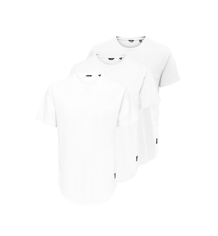 3er-Set T-Shirts - Schwarz