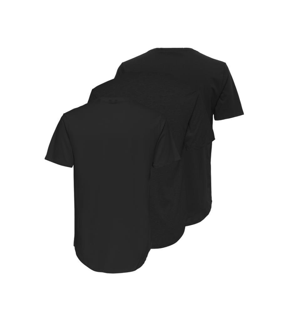3er-Set T-Shirts - Schwarz