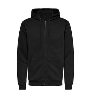 Zip Hoodie - Schwarz