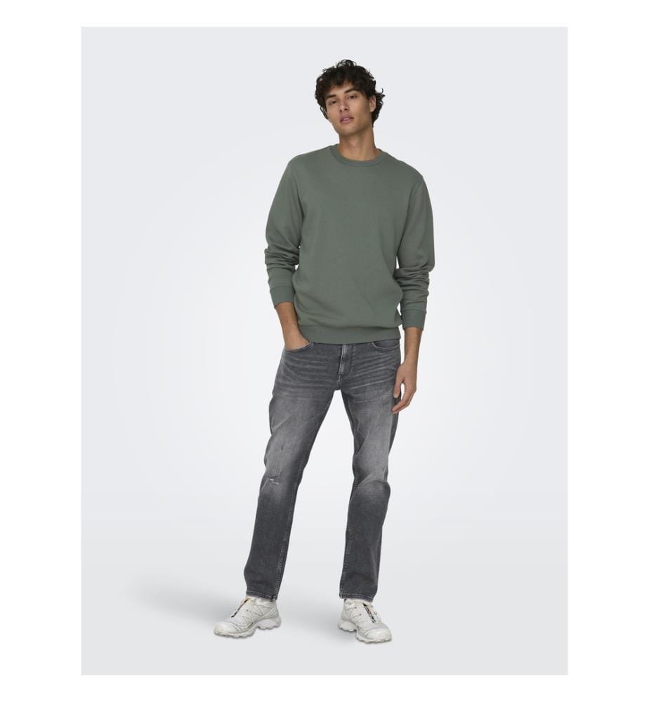 Sweatshirt - Bibergrau