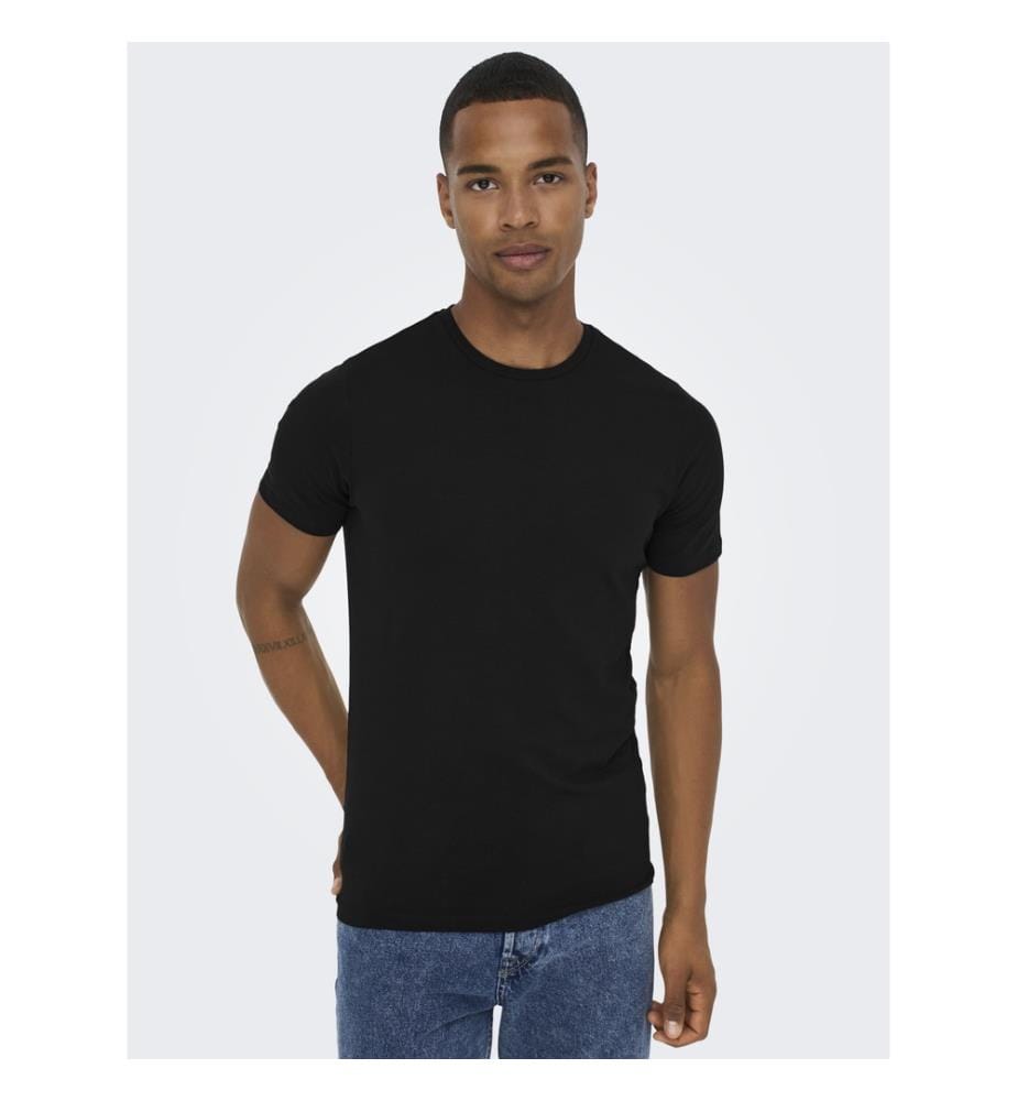 2er-Set T-Shirts - Schwarz