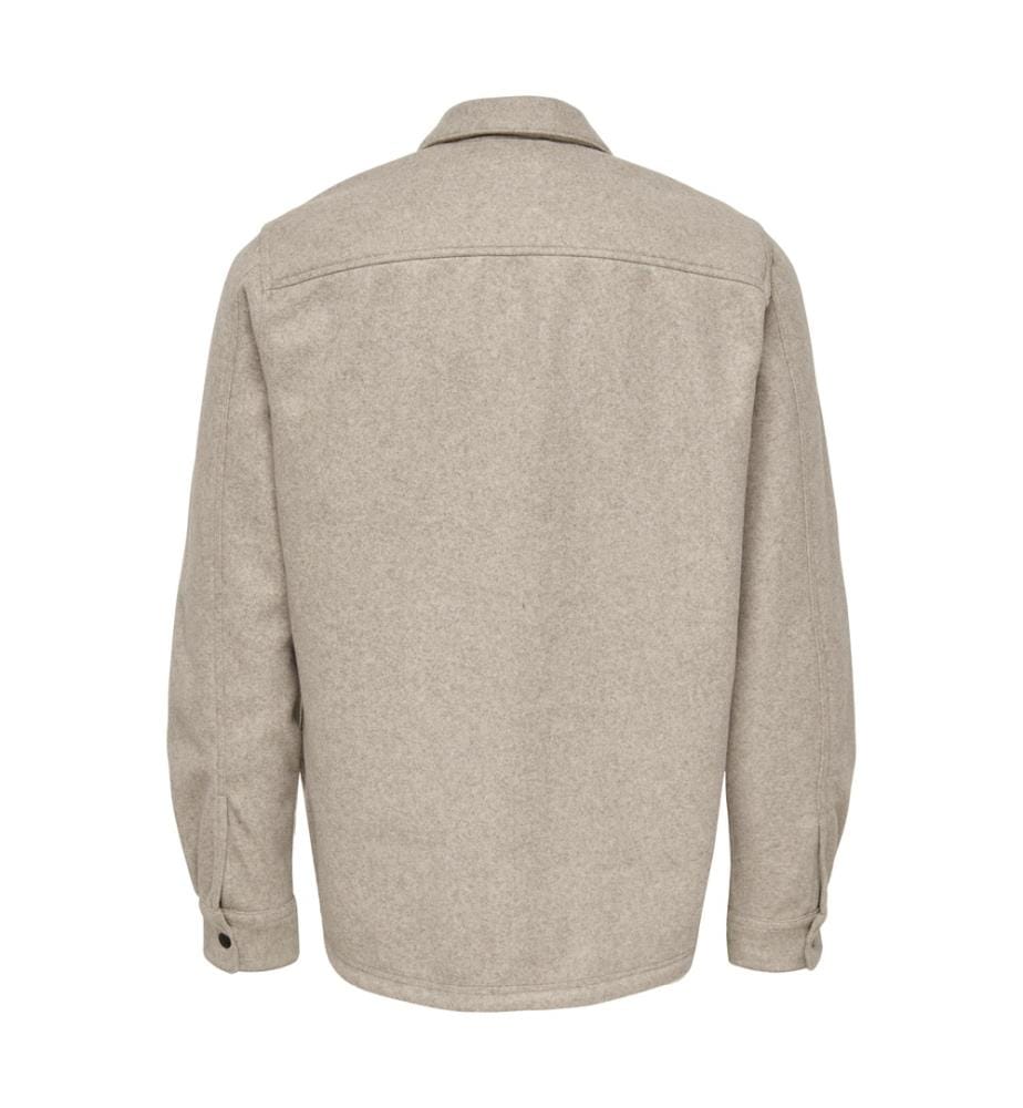 Hemd „Regular Fit Ash Ovr“ – Beige