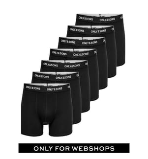 7er-Set Boxershorts - Schwarz