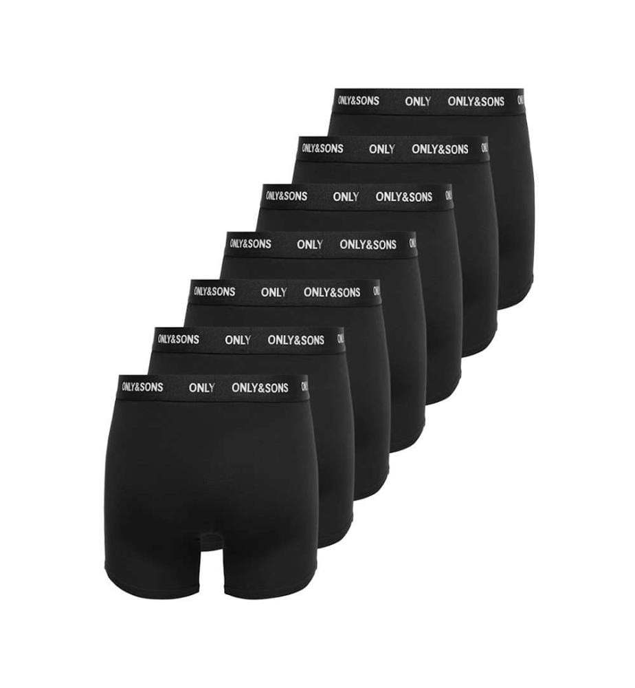 7er-Set Boxershorts - Schwarz