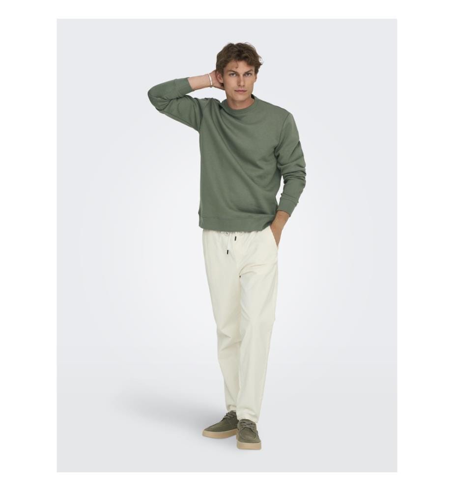 Sweatshirt - Bibergrau