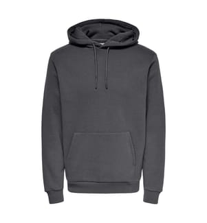Hoodie - Grau Gestreift