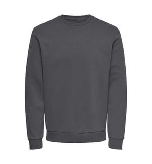 Sweatshirt - Grau Gestreift