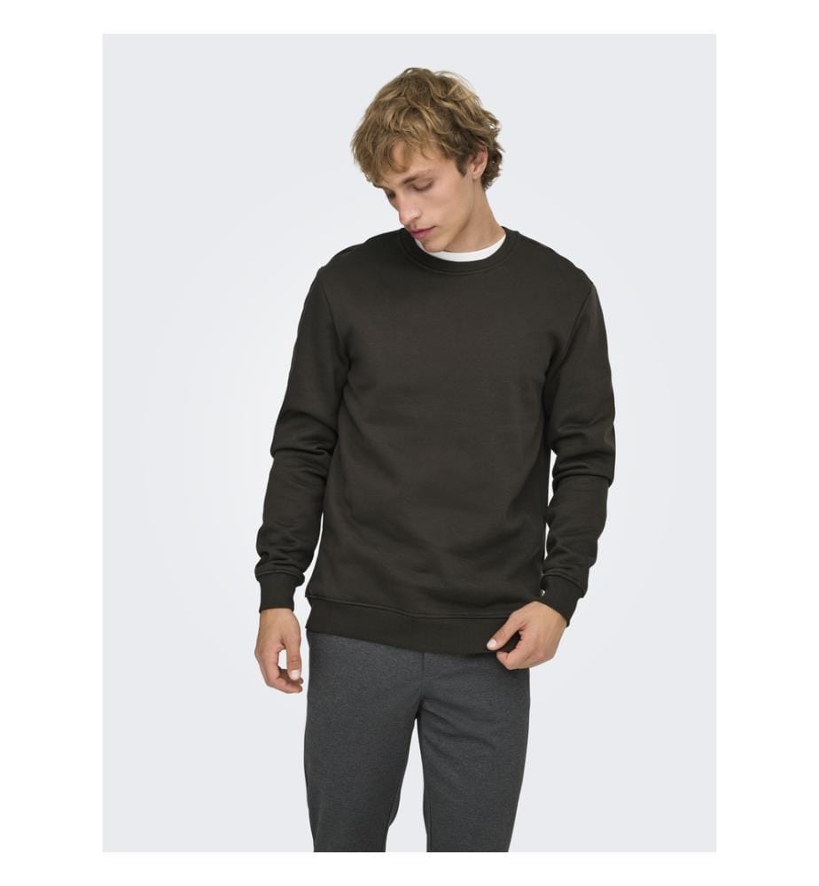 Sweatshirt „Connor Life“ in Regular Fit – Schwarz