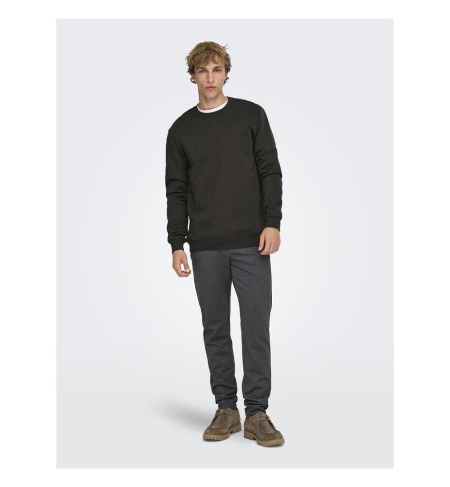 Sweatshirt „Connor Life“ in Regular Fit – Schwarz