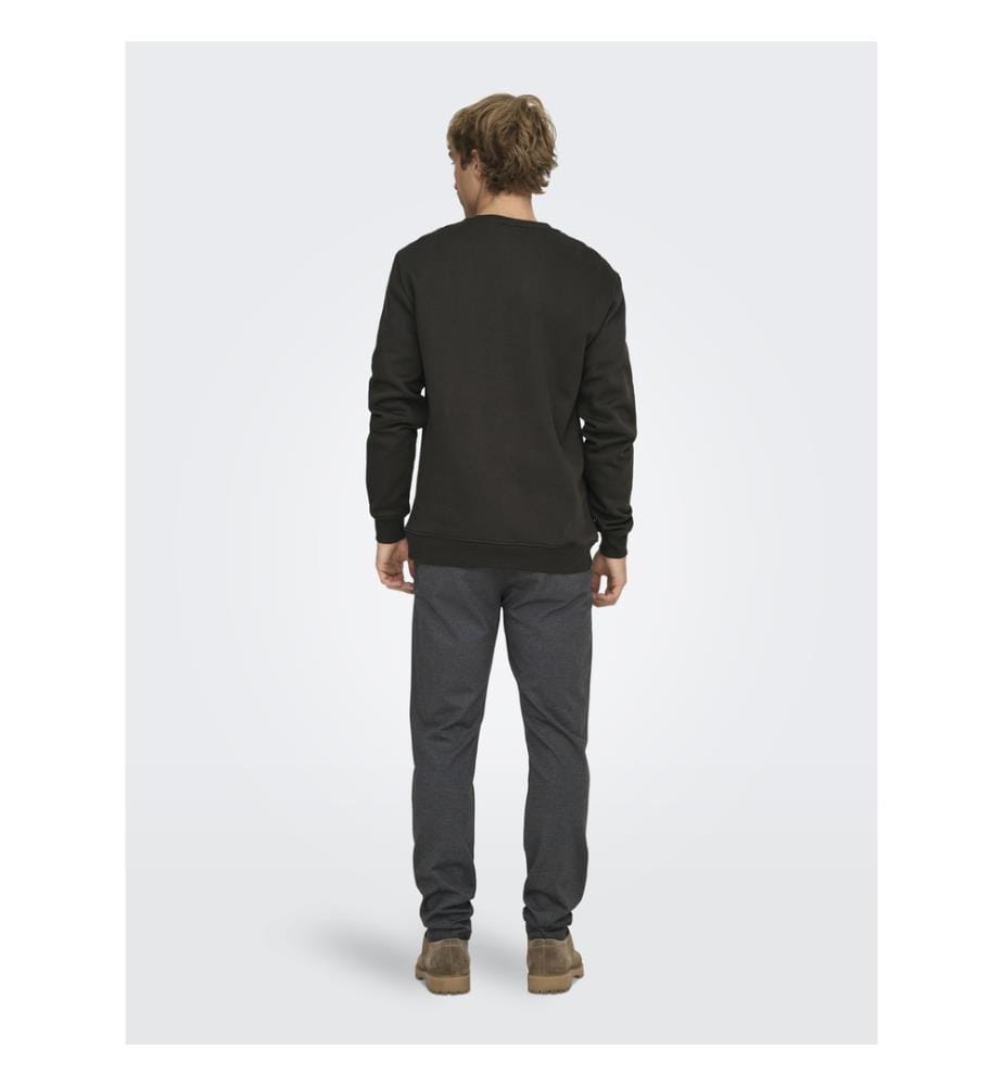 Sweatshirt „Connor Life“ in Regular Fit – Schwarz