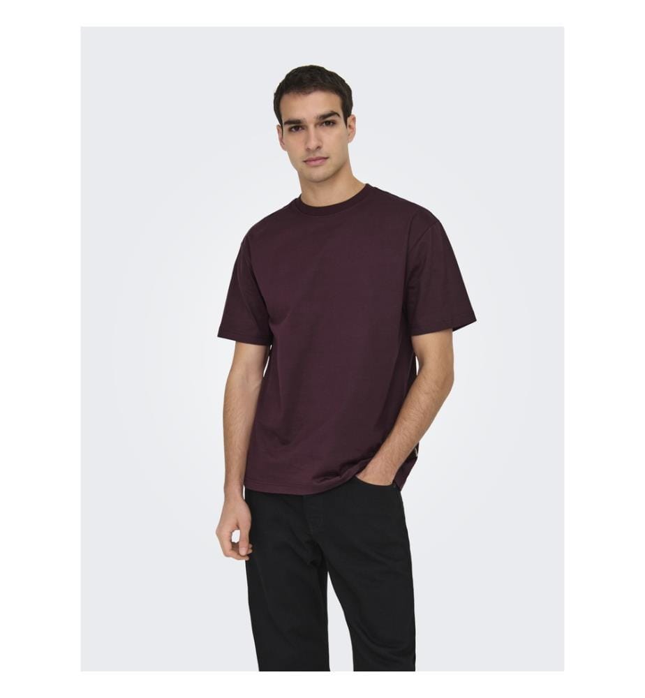 Maglietta Relaxed Fit Fred Life - Bordeaux