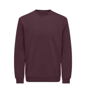 Sweatshirt „Connor Life“ in Regular Fit – Bordeaux