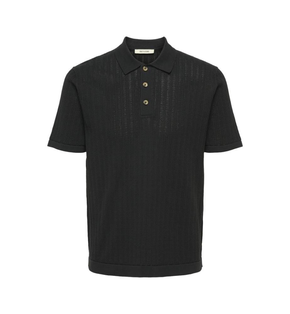 Polo in maglia - Nero