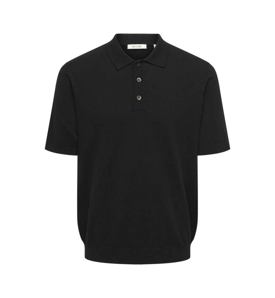 Polo in maglia - Nero