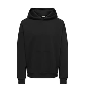 Hoodie in Oversize-Passform „Ceres“ – Schwarz