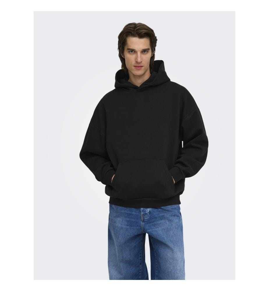 Hoodie in Oversize-Passform „Ceres“ – Schwarz
