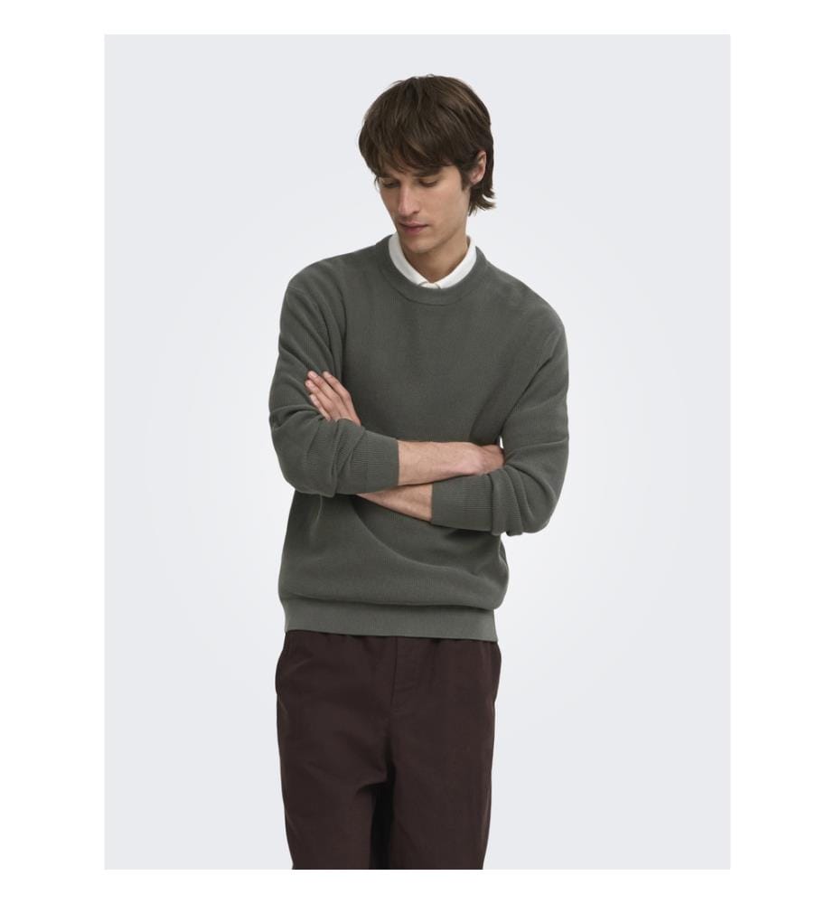 Strickpullover „Tony“ – Grau