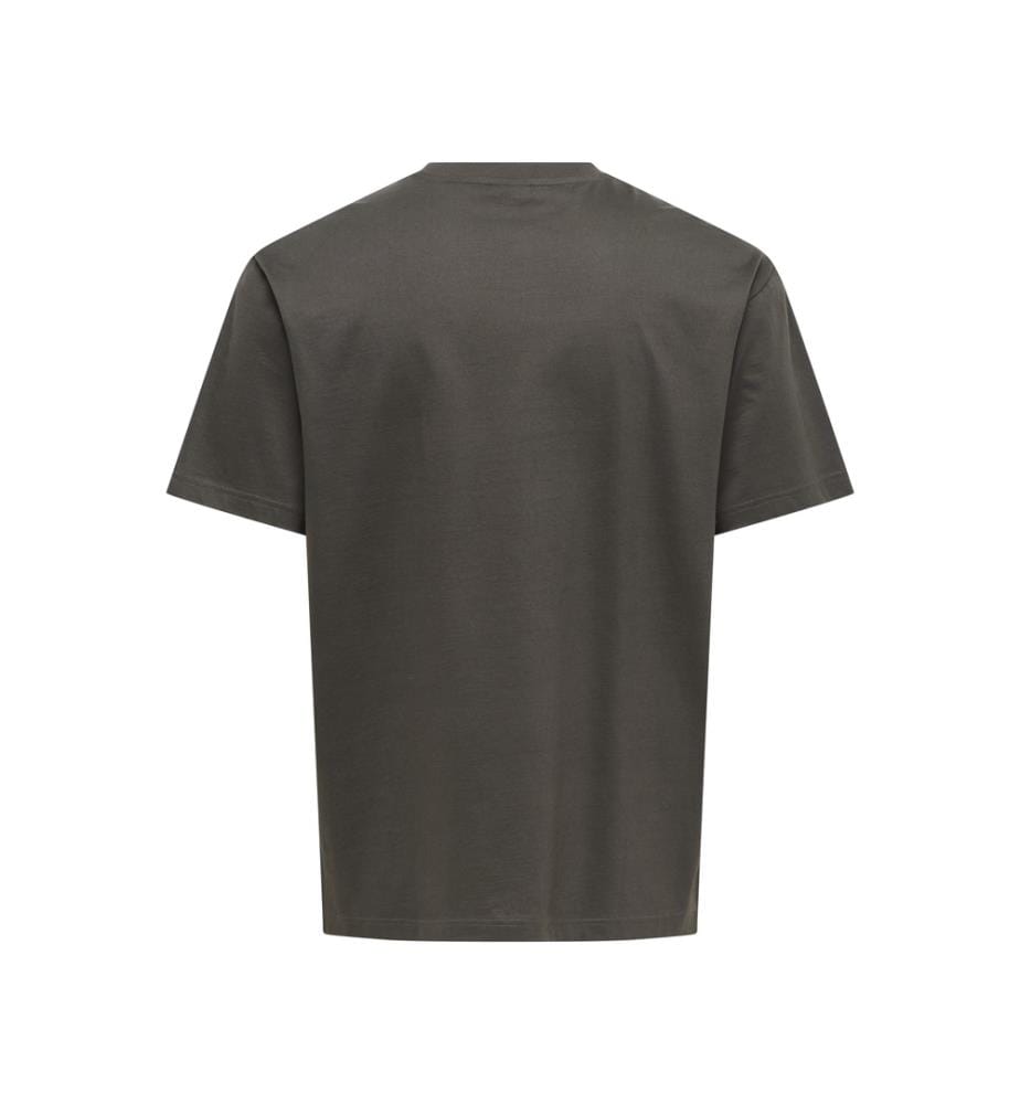 Fred Life T-Shirt in Relaxed Fit – Grau