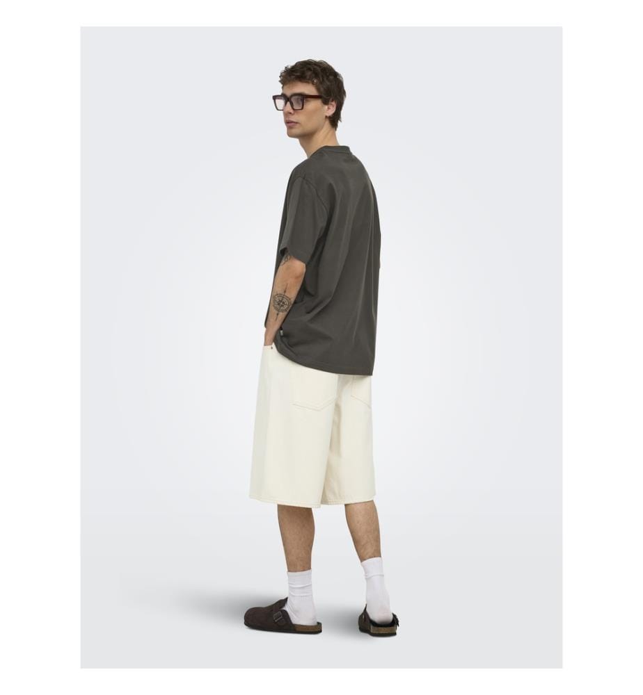 Fred Life T-Shirt in Relaxed Fit – Grau