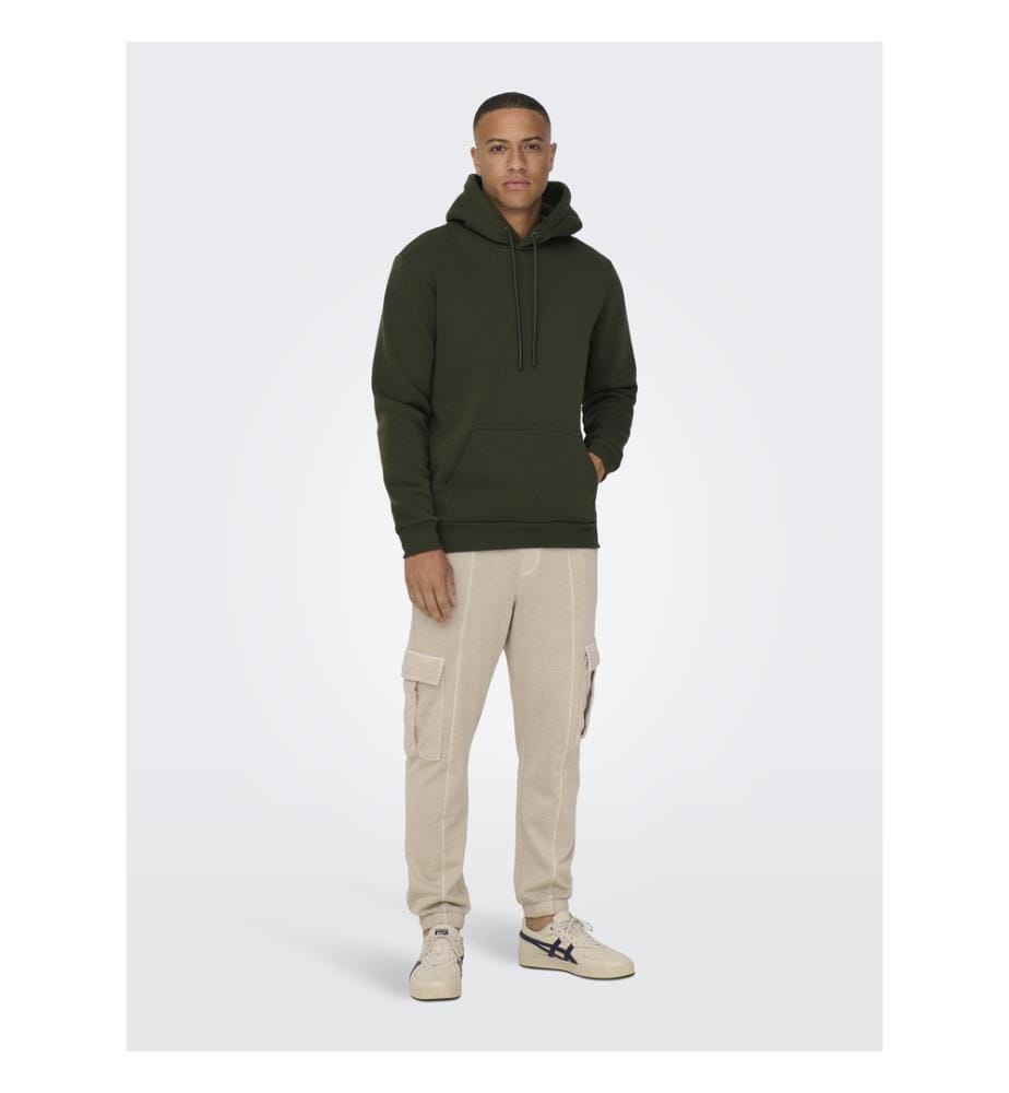 Hoodie in Regular Fit von Ceres – Khaki
