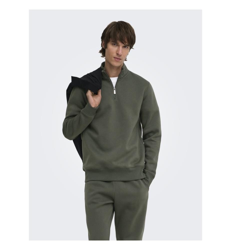 Sweatshirt „Ceres“ in Regular Fit – Khaki
