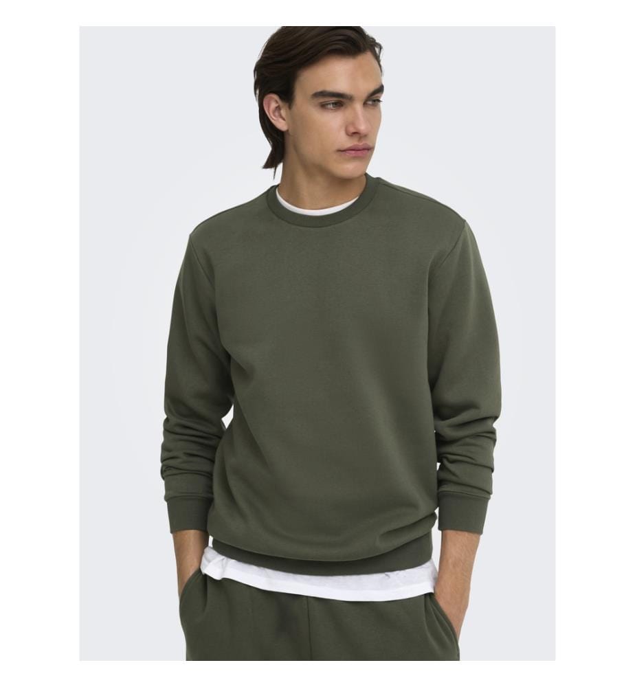 Sweatshirt „Ceres“ in Regular Fit – Khaki