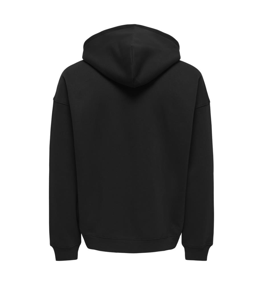 Kapuzenjacke „Ceres“ in Oversize-Passform – Schwarz
