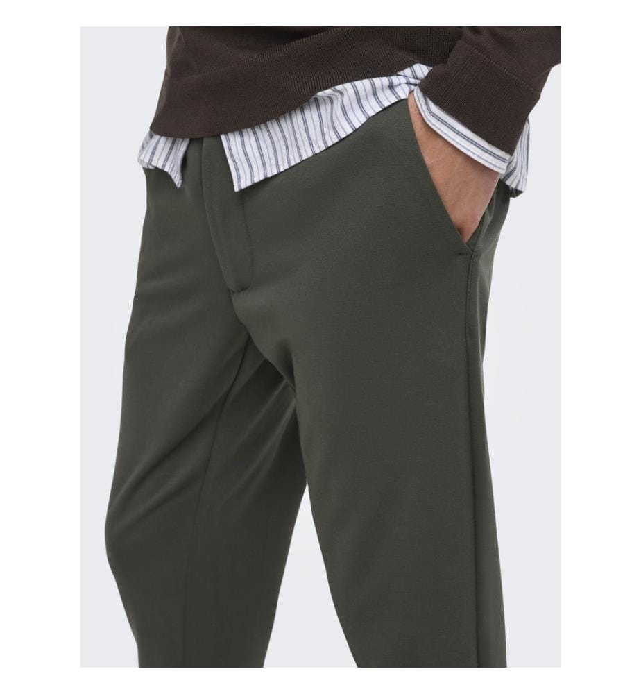Mark Slim-Fit-Chino-Hose – Khaki