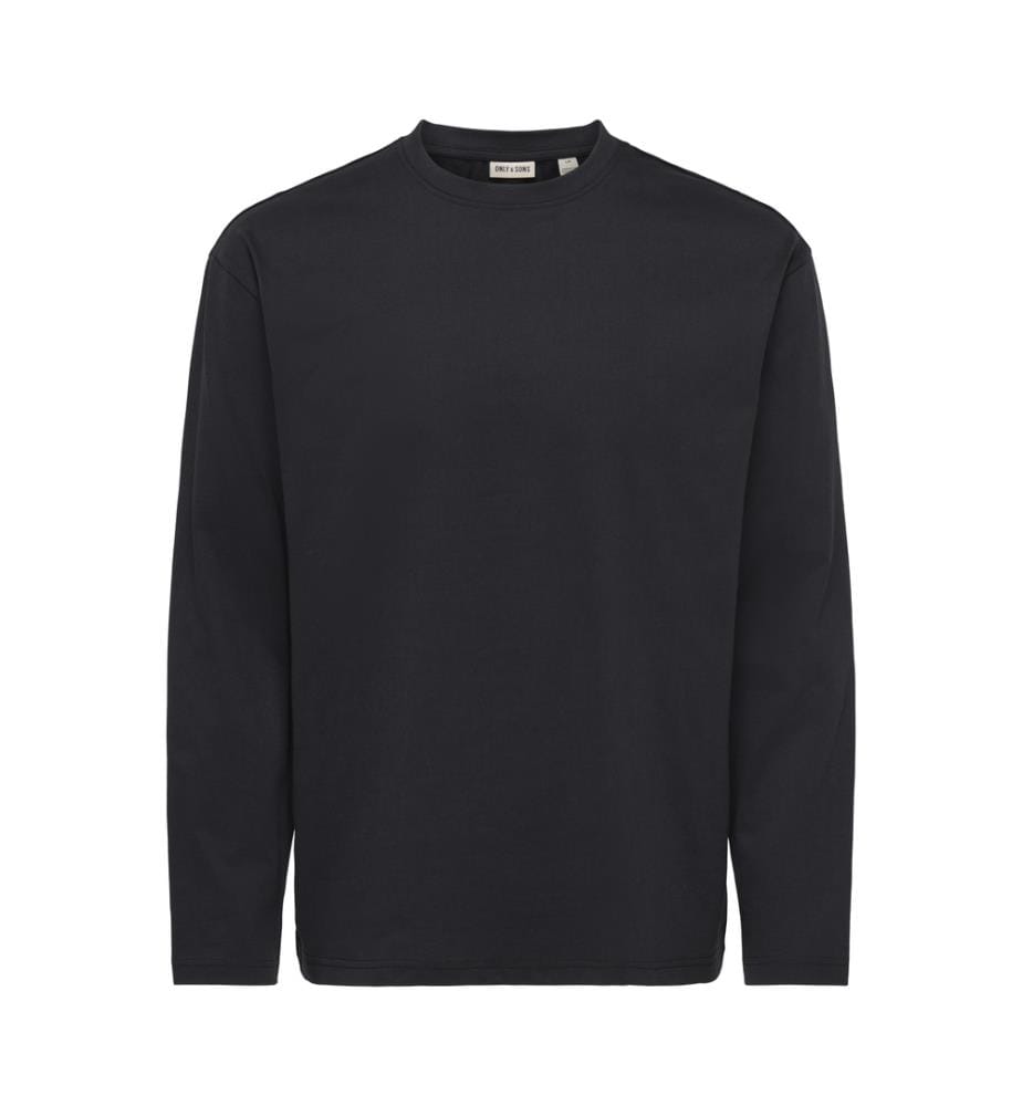 Langarm-T-Shirt „Relaxed Fit“ von Fred Life – Schwarz
