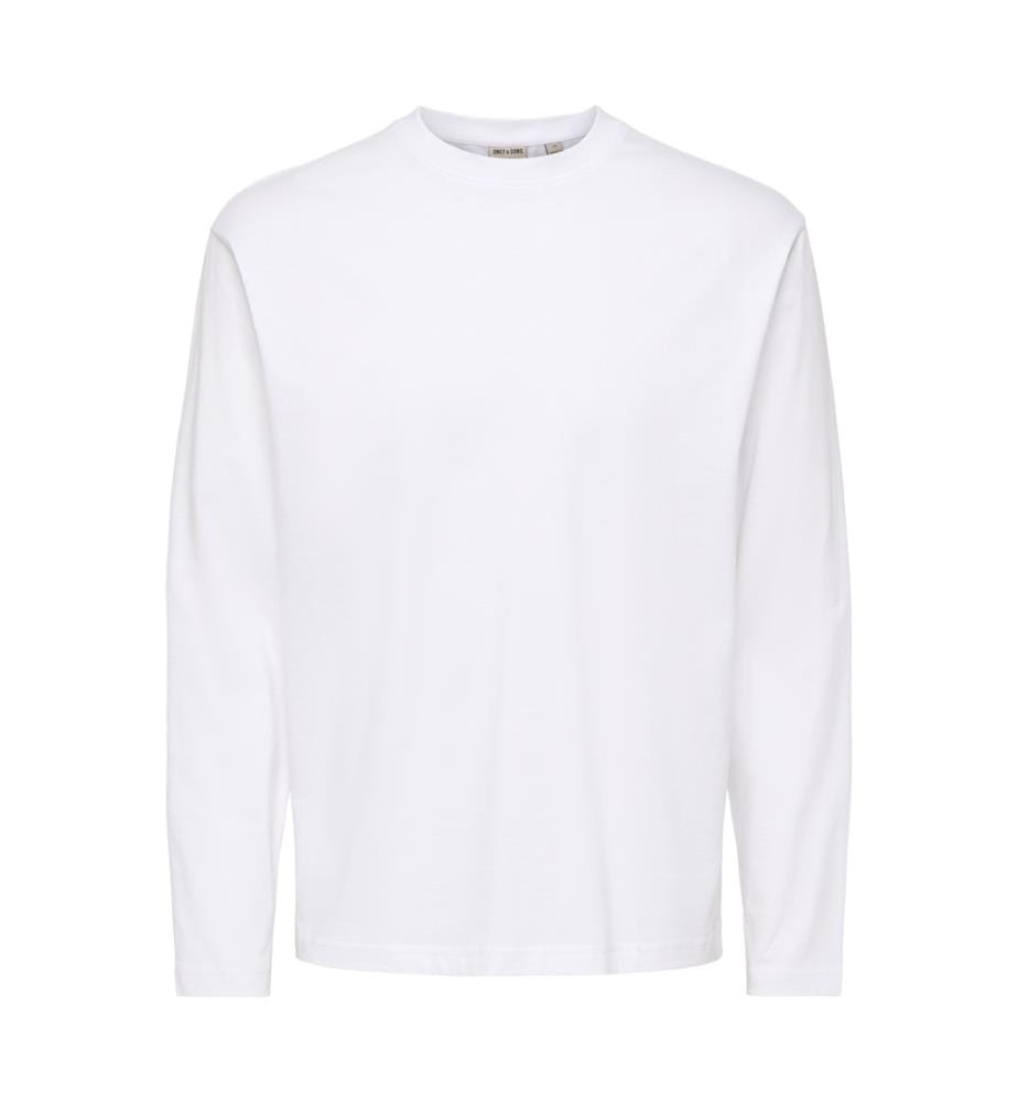 Langärmliges T-Shirt „Relaxed Fit“ von Fred Life – Weiss