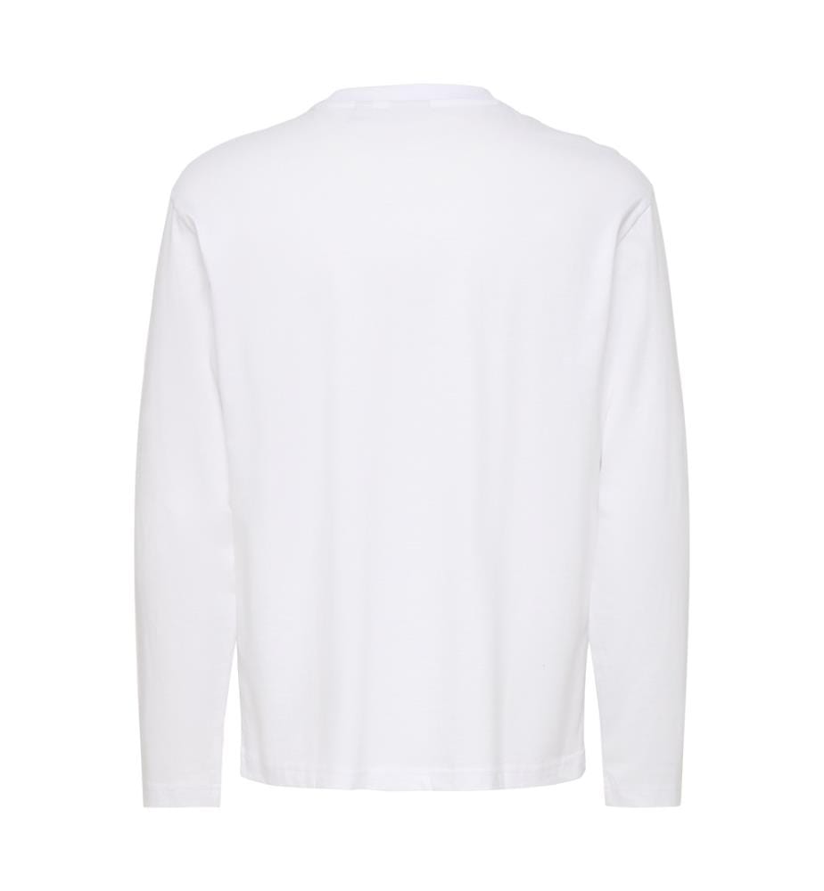 Langärmliges T-Shirt „Relaxed Fit“ von Fred Life – Weiss