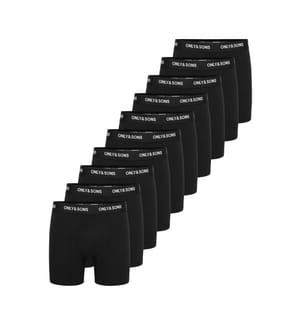 10er-Pack Boxershorts von Riber – Schwarz