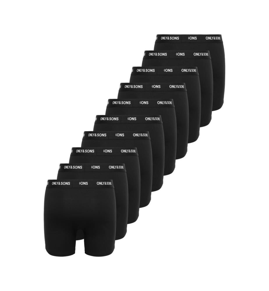 10er-Pack Boxershorts von Riber – Schwarz