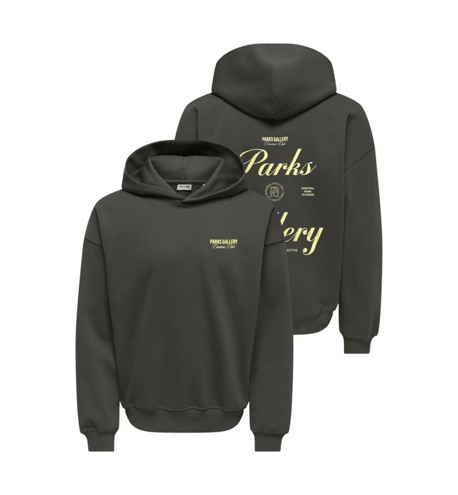 Hoodie „Relaxed Fit Parks“ – Khaki