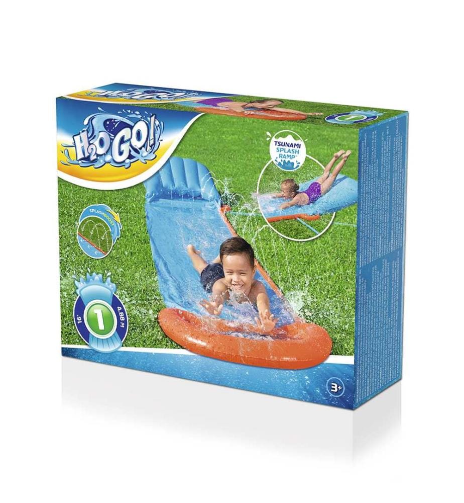 H2Ogo Tsunami Rampe Mit Einfacher Rutsche - Blau Orange