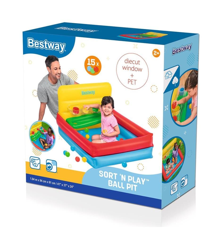 Area di gioco per palline Sort 'N Play - Blu Rosso