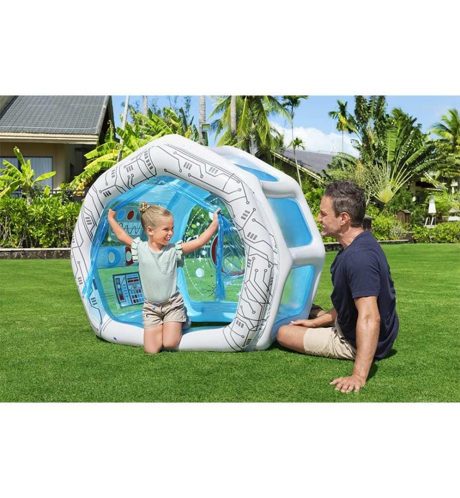 Spielhaus Raumstation - Blau Weiss