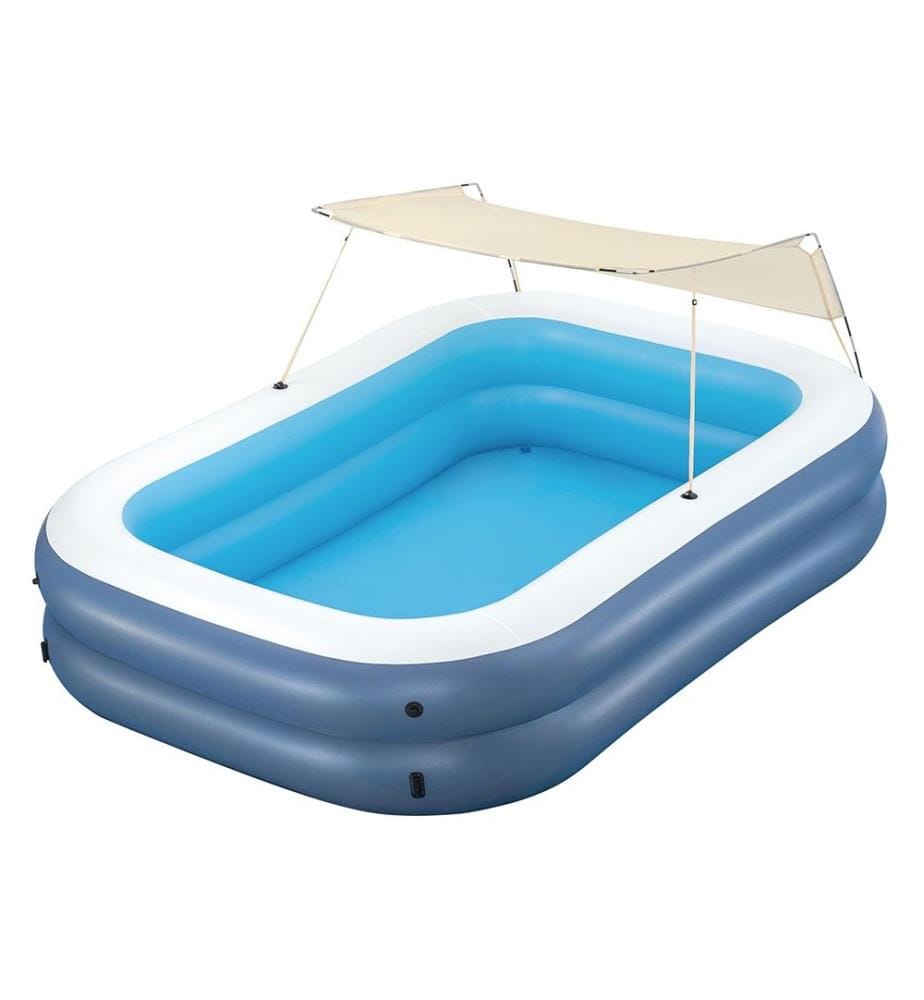 Summer Bliss Shaded Family Pool 254x178x140 cm - Gray
