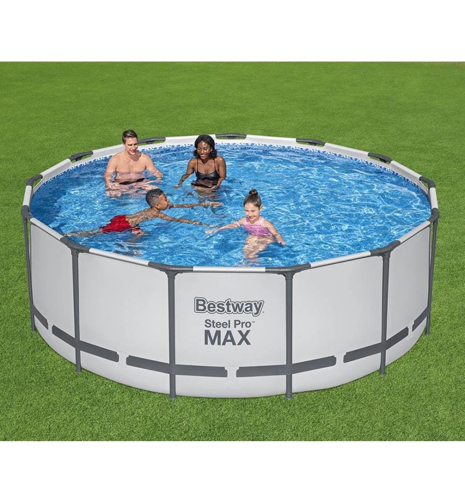 Steel Pro Max Pool Set 396x122cm - Grau