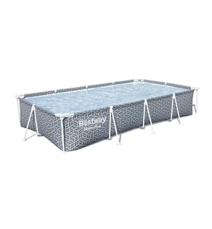 Steel Pro Pool Set 366x201x66cm - Grau