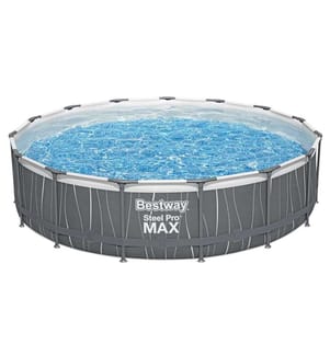 Steel Pro Max Pool Set 457x107cm - Grau