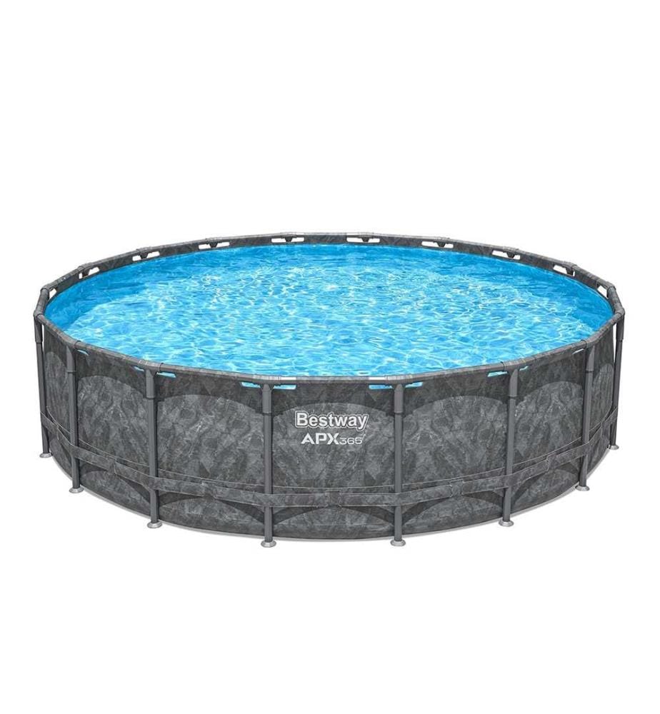 APX 365 Round Pool Set 549x132cm - Anthrazit