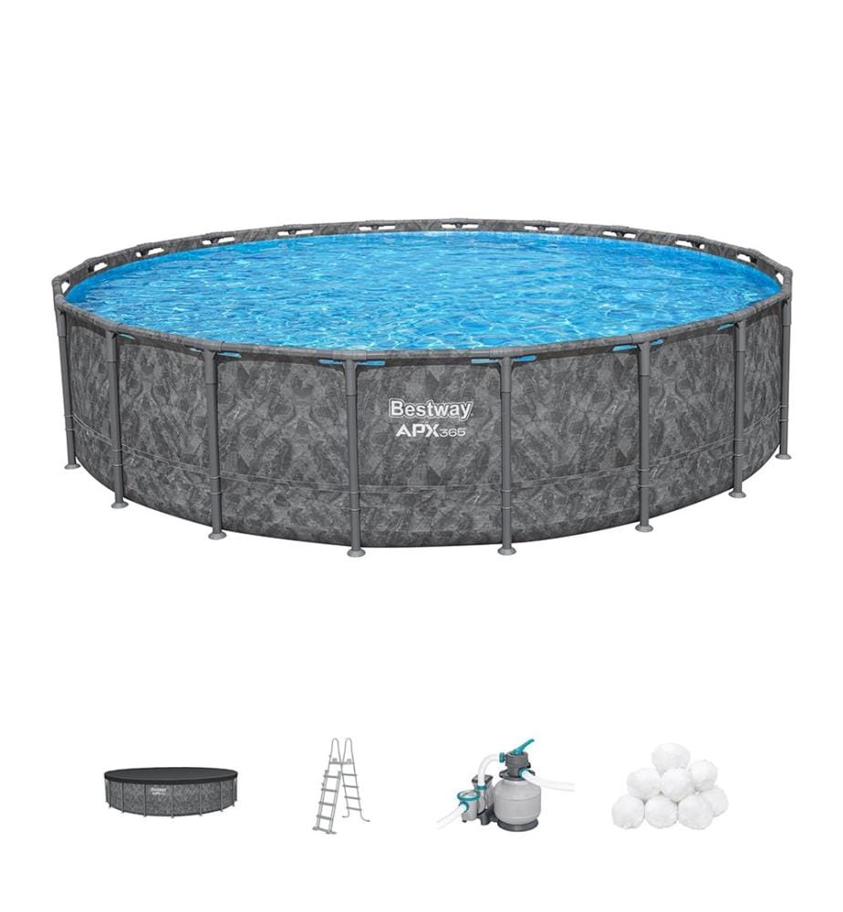 Apx Pool Rund - Grau