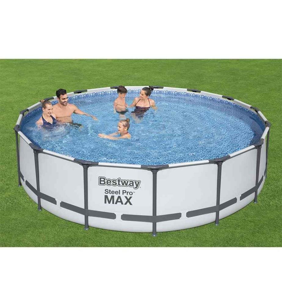 Piscine Steel Pro Max Ø 457 x 107 cm - Bleu et Blanc