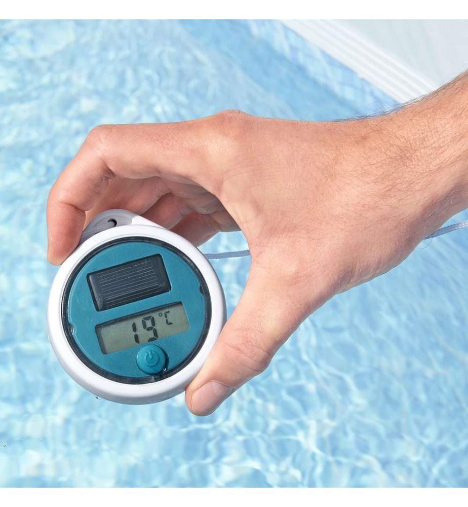 Digital Pool Thermometer with Digital Display - Blue & White