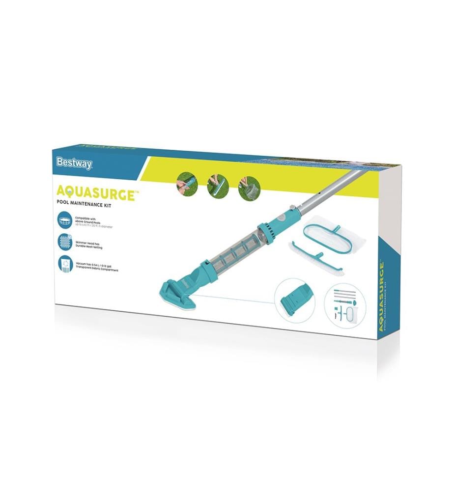 Kit D'Entretien Piscine Aquasurge - Bleu Gris